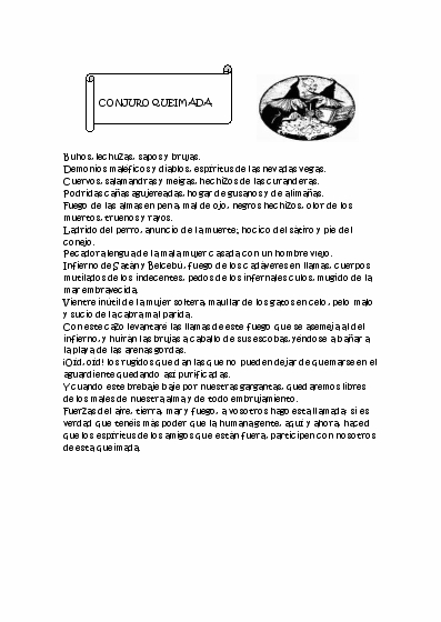 El conxuro de la queimada El conxuro de la queimada
