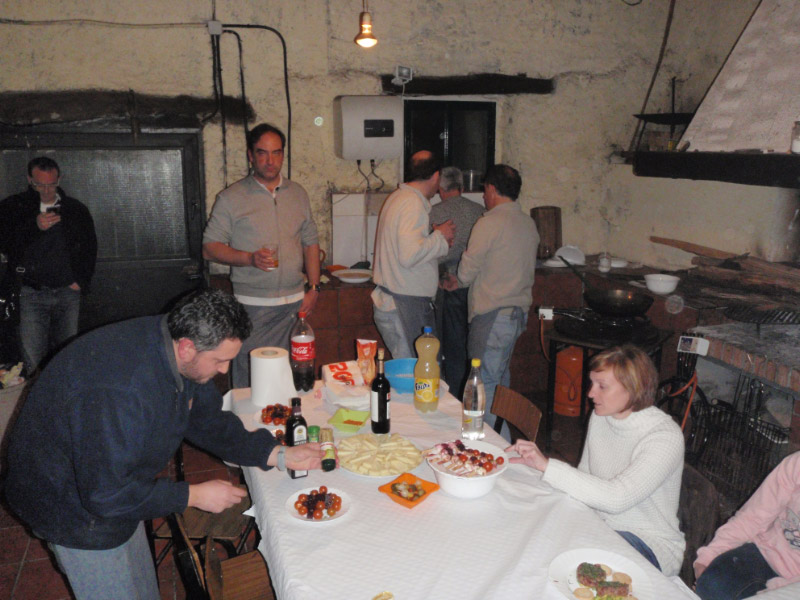 Preparando la cena