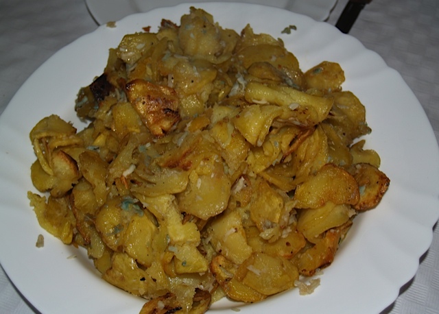 Receta de patatas al ajo cabañil