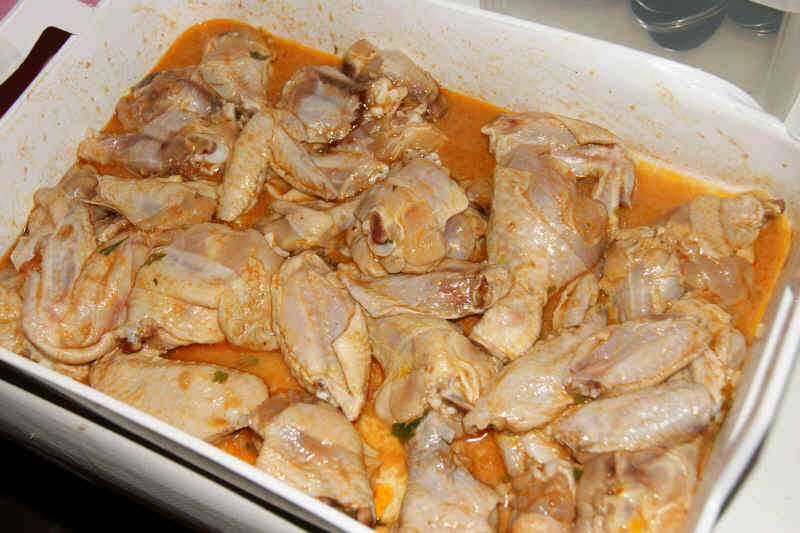 Receta de alitas de pollo marinadas