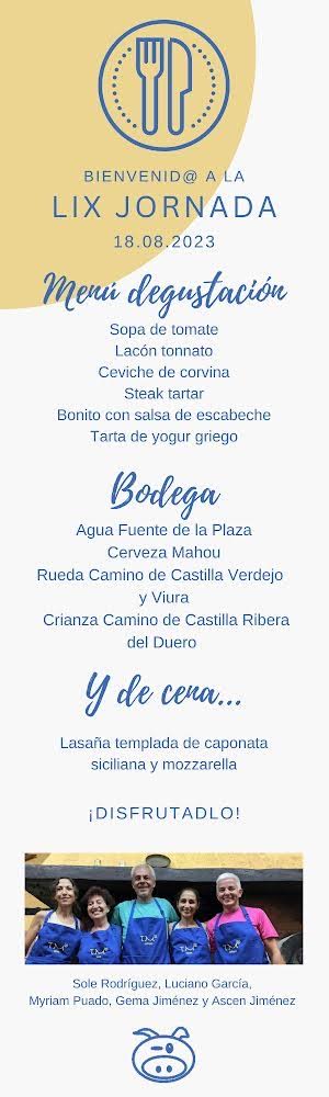 Menú de la 59 Menú de la 59