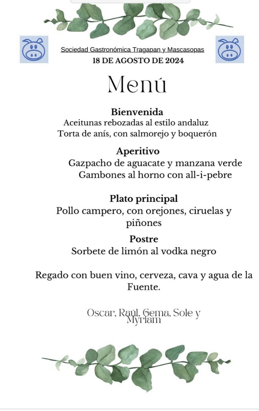 Menú de la 64 Menú de la 64