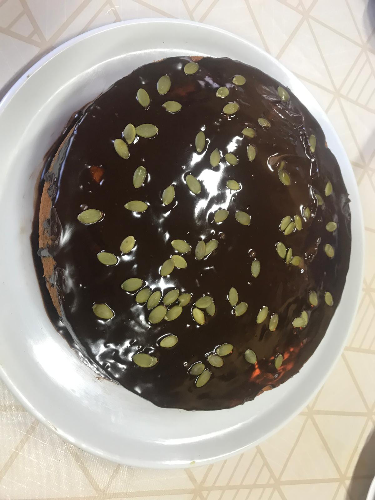 Receta de bizcocho de calabaza y chocolate 