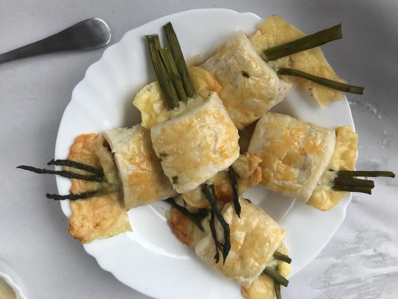 Receta de hojaldre de espárragos trigueros